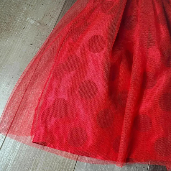 BLUEBERi boulevard Formal Red Polka Dot Tulle Girls Dress Size 24 Months NWOT - Picture 8 of 16